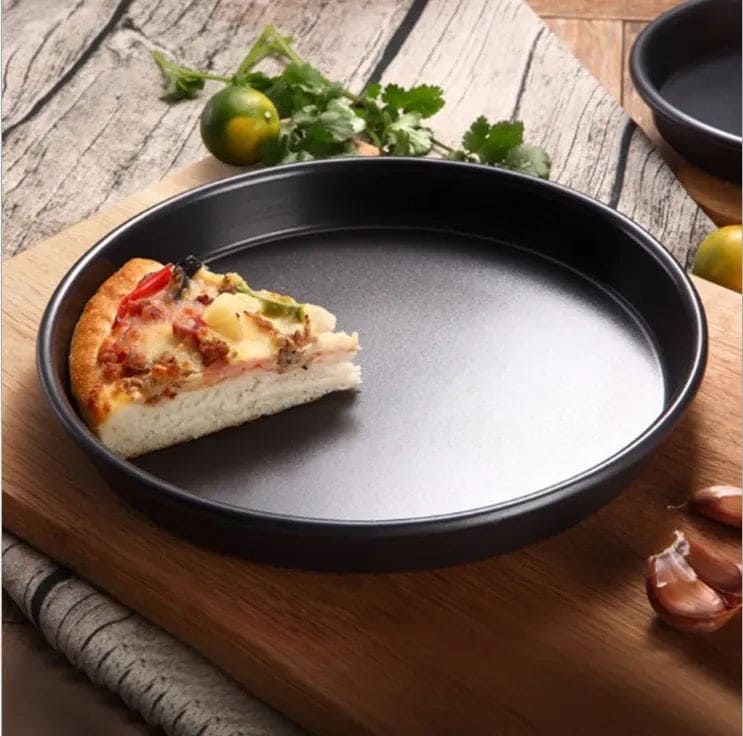 Non-Stick Pizza Pan, Round Pizza Pan Deep Dish Tray, Carbon Steel Non Stick Mold Baking Tool Non-Stick Pizza Pan, Round Pizza Pan Deep Dish Tray, Carbon Steel Non Stick Mold Baking Tool